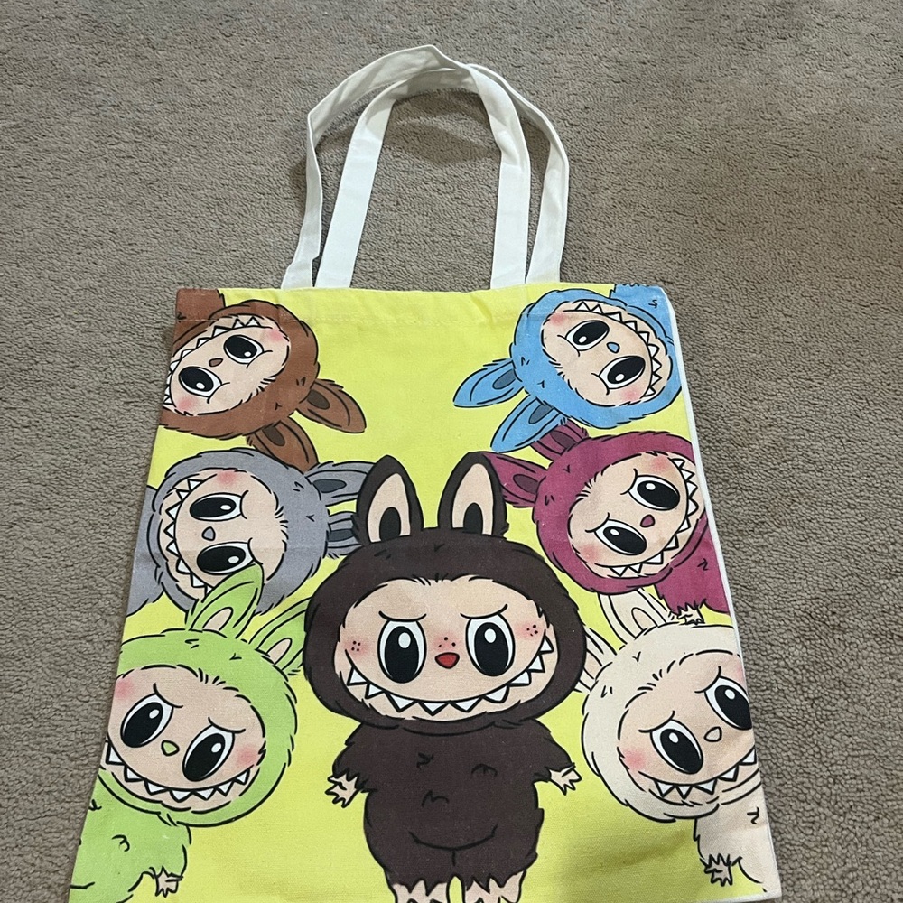 Colorful Cartoon Character Tote Bag